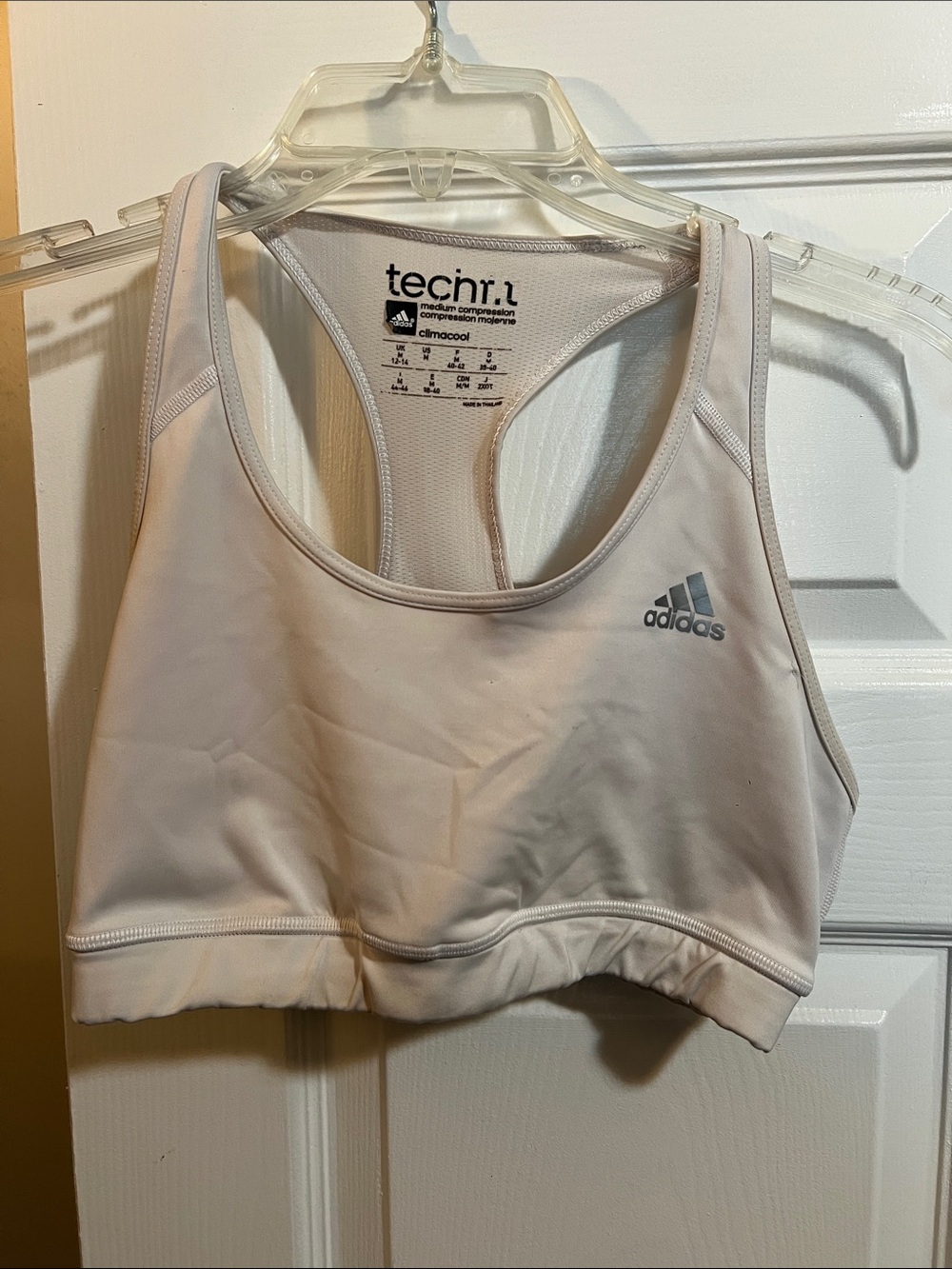 adidas Light Pink Racerback Sports Bra